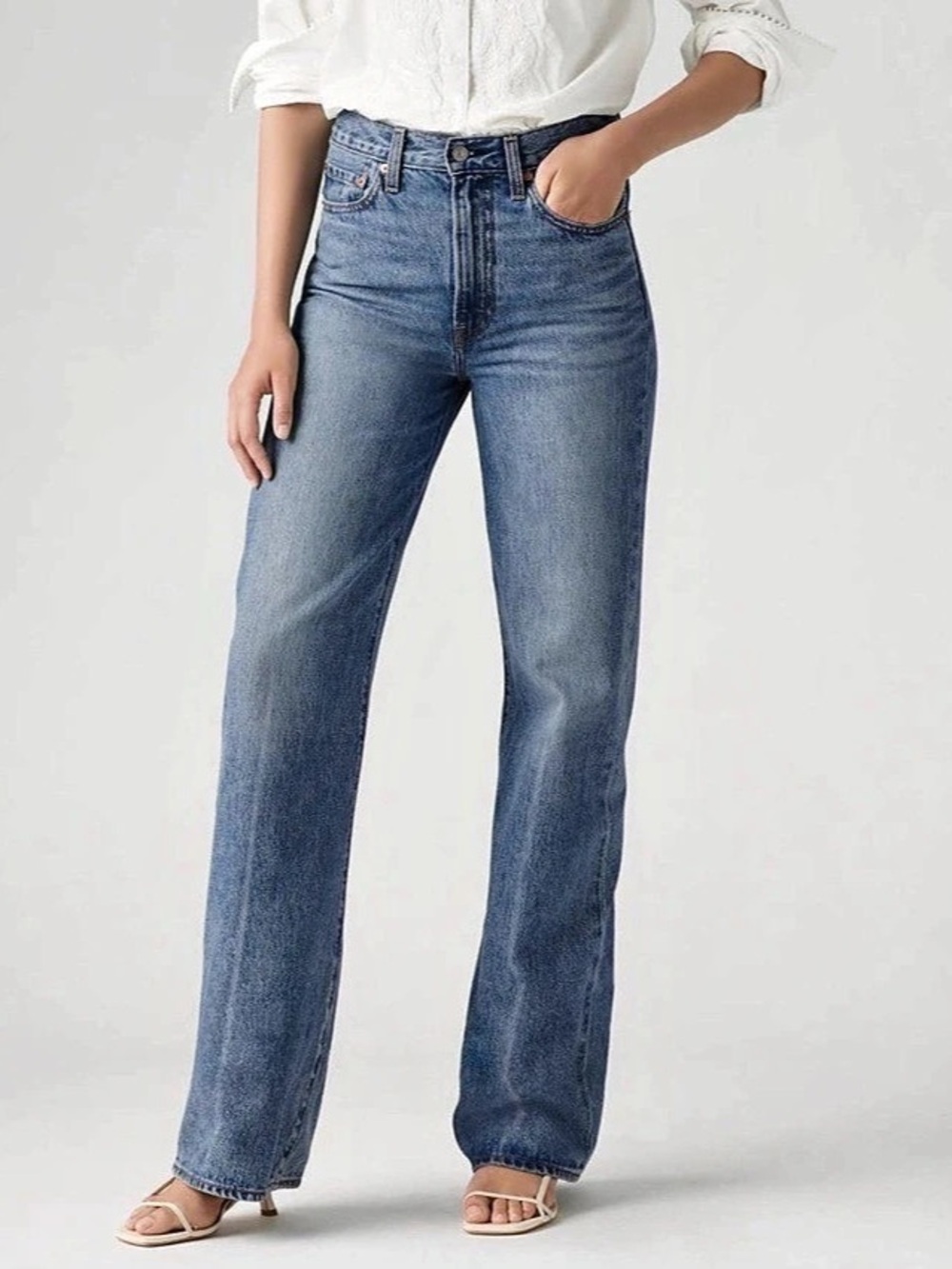 Levi's Ribcage Wide Leg Women's Wide Leg Jeans Waist 28 Brand New